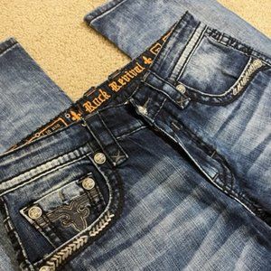 Rock Revival Harold Straight Denim Men's Size 32 x 32 NEW